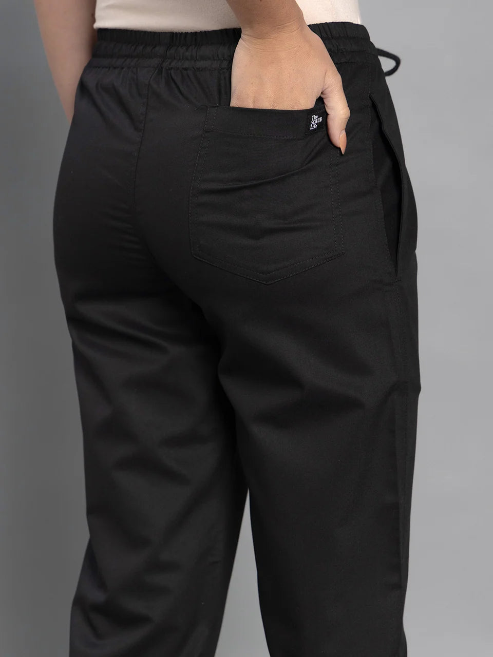 Move Lite Women Black (Soft V Neck) Scrub Set