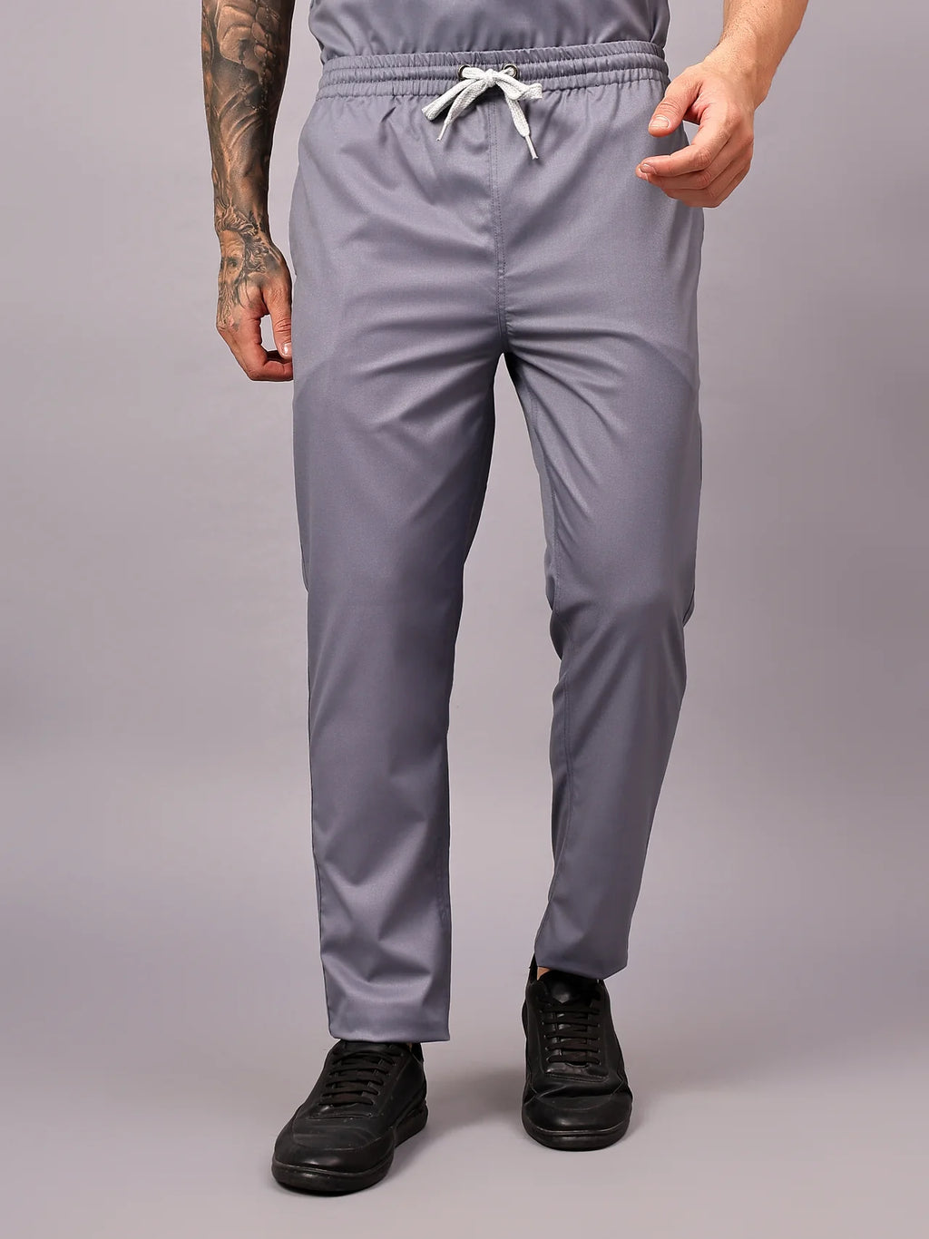 Stretchable (2Way) Men Graphite Straight Scrub Pant