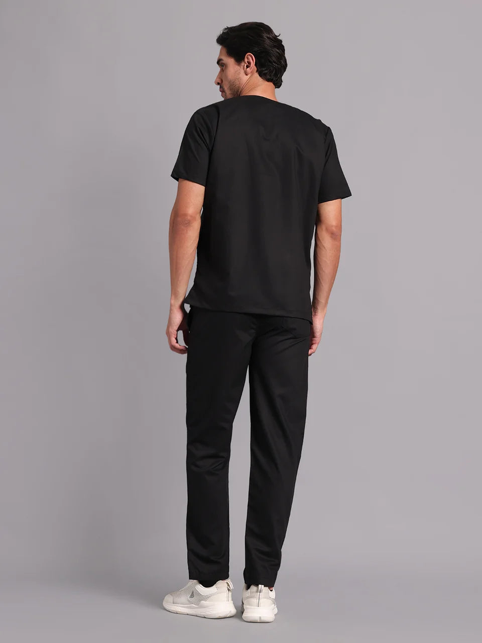 Move Lite Men Black (Neo Notch Neck) Scrub Set
