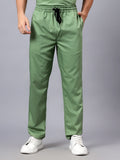 Stretchable (2Way) Men Pista Green Straight Scrub Pant