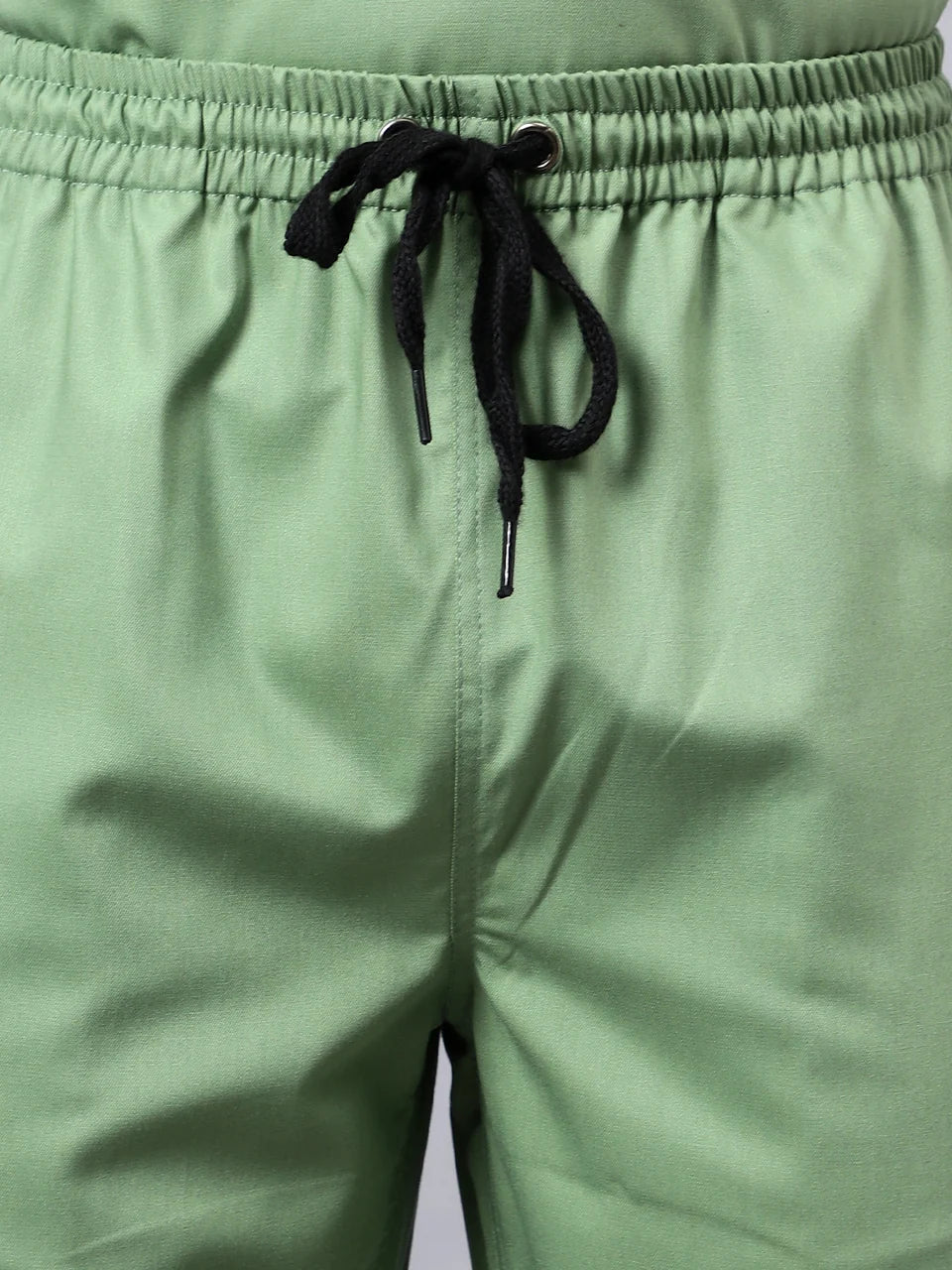 Stretchable (2Way) Men Pista Green Straight Scrub Pant
