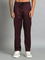 Stretchable (2Way) Men Wine Straight Scrub Pant