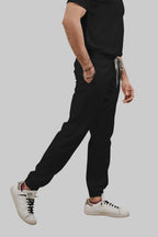 Stretchable (4Way) Women Black Jogger