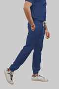 Stretchable (4Way) Women Royal Blue Jogger