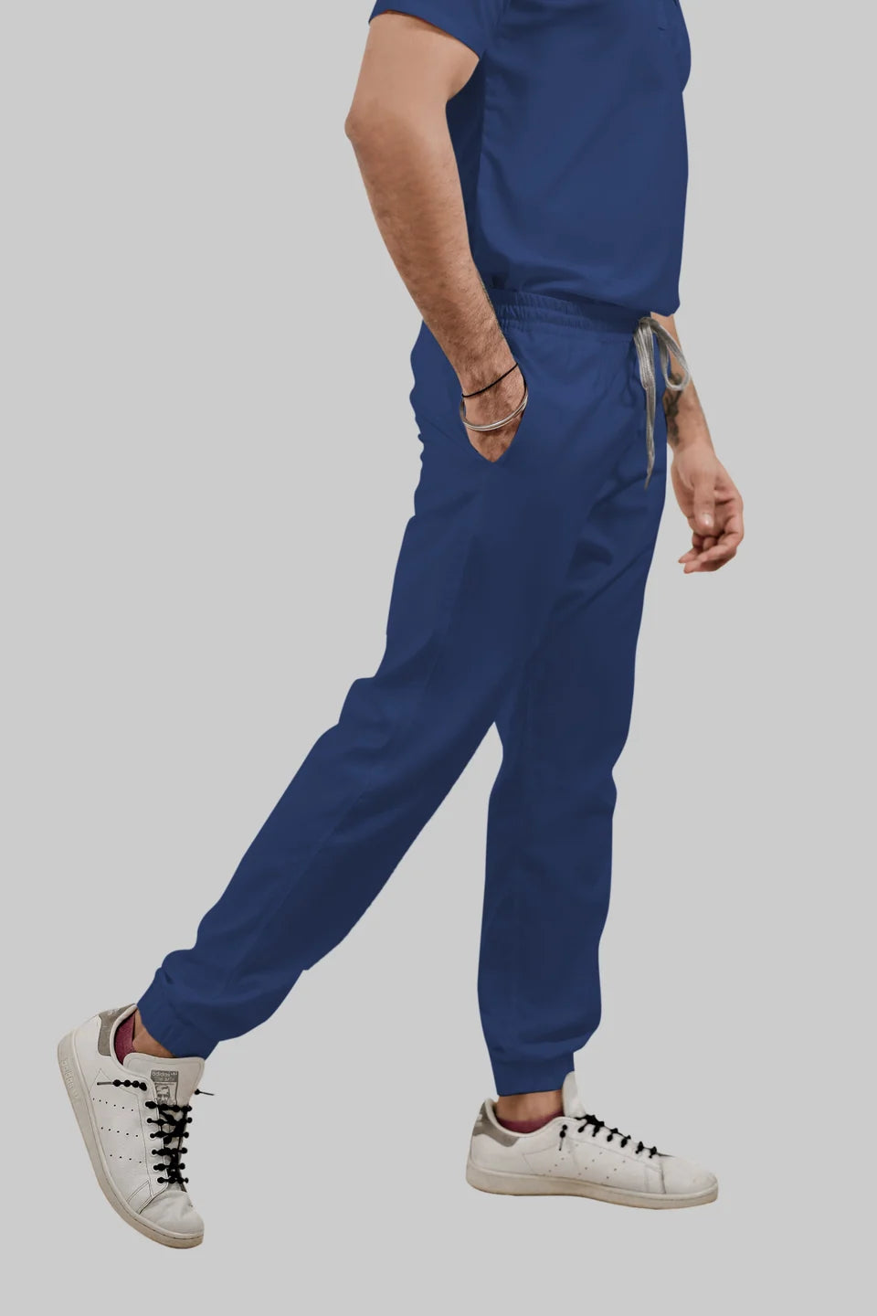 Stretchable (4Way) Women Royal Blue Jogger